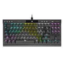 Corsair 미국출고-CORSAIR K70 RGB TKL – Champion 시리즈 Tenkeyless 기계식 게임용 키보드 - Cherry MX 속도 키 스위치 - 내구성 있는 알루미늄 프레임 - 키별 RGB LED 백라이트 - 분리형-171200, 01.건반, 06.TKL