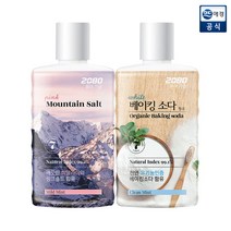 [애경] 2080 퓨어 가글 핑크솔트/베이킹소다 750ml x 2개, 상품명:핑크솔트+베이킹소다