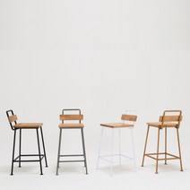 고래가구 조니 엘다원목 철제의자 바스툴 이케아홈바 까페인테리어, 골드