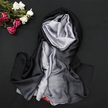 봄 트윌리 롱 스카프 머플러 실크 럭셔리 여름 그라션 컬러 랩 풀라 x190Cm 비치 숄도매