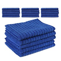 [모던리빙] 행주 순면 극세사 컬러 카페 주방 수건 타올, [모던리빙] 바둑 극세사행주 45g 파랑색, 20매