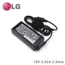 LG 정품 19V 3.42A 외경 3.0mm 노트북 어댑터 충전기 PA-1650-43, PA-1650-45