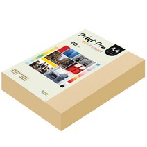 종이문화 프린트프로 칼라복사지 A4 80g No.03 베이지 500매, 500개
