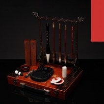 문방사우 글씨 붓 세트 고급 전문 문방 4보필묵지연 성인 일 선물세트, B 한모 라이프에게 선물 없음