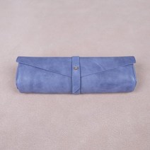 (이니셜무료)이태리 BBG 파라핀 가죽필통(스카이블루).리오브렌, 불박