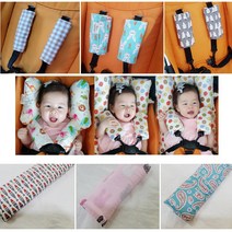 유모차 카시트 벨트커버 어깨패드 침받이 안전벨트 커버 아기띠 가드 똑따기 3D에어매쉬 4X18사이즈, 4X18사이즈/매쉬타입/페이즐리