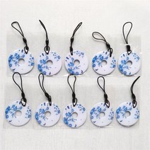 여러 패턴 IC 13.56MHz UID 쓰기 가능 재기록 방수 Keyfobs 키 태그 변경 S50 1K RFID 펜던트 링 카드 10Pcs, 10pcs type-K