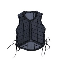 어린이 성인 남녀 승마 안전조끼 보호구 승마복 보호복 용품, 성인 블랙 XXL 키 180cm 이상, 1개