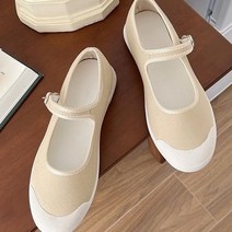 투톤메리제인 여성플랫단화 슬립온스니커즈