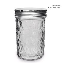 유리병 미르 크리스탈 250ml, 실버