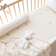 헬로미니미 자수 아기 침대패드 누빔패드 유아 침대 곰 토끼자수, 사슴