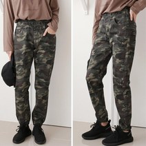 걸크러쉬 여자 카모 밀리터리 밴딩 조거팬츠 4칼라