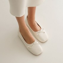 소가죽 리본 발편한 단화 데일리 플랫슈즈 블랙 화이트 베이지 브라운 옐로우 1cm