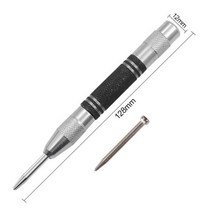 보루방 탁상드릴링머신 탁상드릴 128/155mm 자동 센터 핀 펀치 스프링로드 마킹 시작 구멍 도구 우드 프레스 덴트 마커 목공 드릴 비트, A2