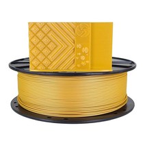 3D 연료 표준 PLA+ 3D 프린팅 필라멘트 치수 정확도 +/- 0.02mm 1kg 1.75mm 스풀 (2.2파운드) 메탈릭 골드