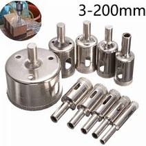 1Pcs 3200mm 코팅 다이아몬드 드릴 비트 유리 코어 구멍 세라믹 타일 대리석 개방 전력 도구 톱, 180mm