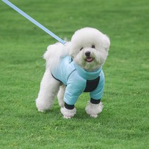 강아지 명품 발열패딩 하네스일체형 입히기쉬운 롱 이지웨어 겨울산책 방수 방한복 삼삼, 모던블랙