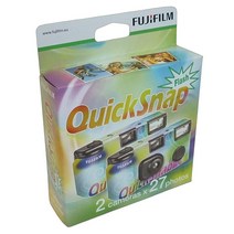 Fujifilm 7130786 QuickSnap 400 일회용 플래시 카메라 (2팩)