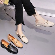차밍몰 골드 장식 로퍼 3cm(8018)여성로퍼 블로퍼 플랫슈즈 신발