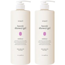 심플리오 헤븐리 샤워젤 와일드 플라워, 1L, 2개