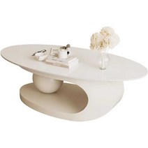 세라믹 쇼파 테이블 거실 커피 모던 낮은 좌식테이블, 1.3M커피테이블+원형테이블(폴라화이트암석슬래브)