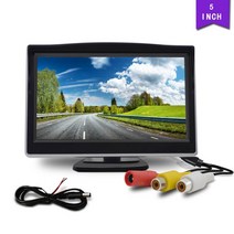 오토바이네비 네비게이션 거치대 내 차량용 TFT LCD 컬러 미러 디스플레이 모니터 주차 후면보기 카메라용 HD 비전 반전 브래킷 접이식 43 인치 5, 4.5 INCH