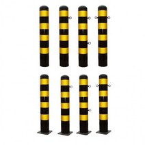 일자형 스틸 볼라드 100 x 1200mm, 앙카식(H1100) 고리1개