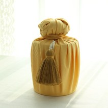 린넨원통디피상자 DIY 옐로우 전통포장 전통장식, 린넨원통디피상자(옐로우)중, 1개