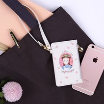 빨강머리앤 데일리 카드케이스 스트랩 빨강머리앤 데일리카드케이스_핑크