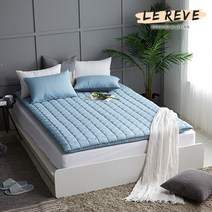 [르헤브] 클린 에어스킨 누빔 요커버(퀸), 화이트