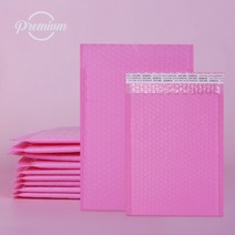 무광 에어캡 택배 봉투 뽁뽁이 안전봉투 10개입 핑크 4호 20 cm x 25cm