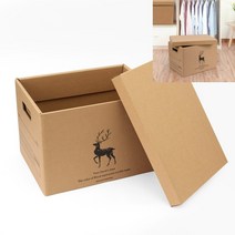 만물덕 크라프트 종이박스 39X28CM 사무용품쇼핑몰 문구할인점 사무용품점 사무용품정리 수납정리대 사무용품전문점 수납선반장 퇴사박스 사무용품정리함