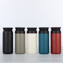 보온보냉 레이저 각인 스텐 보온병 보냉병 텀블러 350ml RD-10032, 블랙