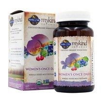 [Garden of Life] 가든 오브 라이프 마이카인드 우먼스 원스 데일리 홀 푸드 멀티비타민 60 베지타블렛 Mykind Womens Once Daily Whole Food Multivitamin 60 Vegan Tablets