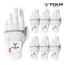 투어골프 남성용 반피 왼손 골프장갑 7P, TGM-03 [7장세트]