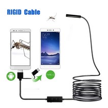 배관내시경 카메라 누수 탐지기 관로 WiFi 내시경 8mm 렌즈 HD720P 무선 검사 Borescope 6 led IP67 배터리없이 방수 필요 없음 충전 F160, [04] 5m, [02] Rigid Cable Set