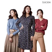 홈쇼핑 여성의류 루시앙 레이온 실키 셔츠 블라우스 2종+롱 원피스 1종
