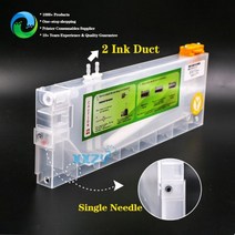 MIMAKI MUTOH Roland Niprint 솔벤트 에코 프린터 220ml 용 플로트가 있는 리필 잉크 카트리지 서브 탱크, 2 ink duct