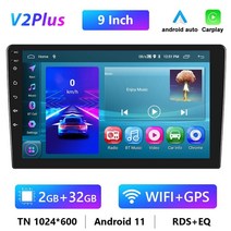 안드로이드올인원 매립형네비 닛산 도요타 기아 범용 7인치 9인치 10인치, 해외, 9인치 2 32G Carplay