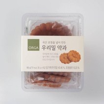 ORGA 간식 우리밀 약과 (180g) 탕비실 회사 어린이 성인 캠핑 차박 홈파티 영화 선물, 4개