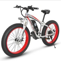 전기팻바이크 pas전기자전거 트랙 로드 레트로 21 속도 mtb 26 인치 48v 1000w 13ah xdc600 리튬 배터리 산 눈 지방 타이어 자전거 저렴한 전기 자전거, 빨간색, 이십 일