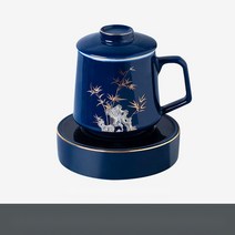 도자기 찻잔 중국 다기세트 차잔 가정용 선물용, 200mL(포함)-400mL(포함), [따뜻한겨울추천]KT68-04A-2C죽보안전매