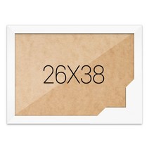 퍼즐액자 26x38 고급형 우드 화이트, 단품