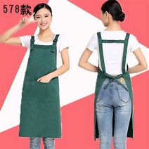 가정용앞치마 스타일리쉬 앞치마주문제작 LOGO 가게 마트 망카 밀크 티 숍 음식 둘레 허리 인쇄레터링 3700989411, 578 그린