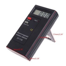 가정용 라돈측정기 방사능 LCD 디지털 전자기 방사선 검출기 EMF 미터 선량계 테스터 측정 도구, 한개옵션0