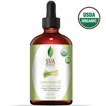 SVA 스바 Palmarosa Oil 팔마로사 에센셜오일 4oz(118ml) 드라퍼 포함 발송 디퓨저 얼굴 모발 사용 가능, 1개