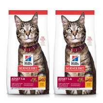 힐스 사이언스 다이어트 603820 힐스 고양이 어덜트 치킨 2kg x 2개, 1세트