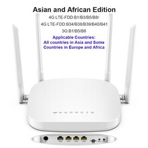 차량용 라우터DBIT 4G SIM 카드 무선 CPE 라우터 to WiFi 자동차 모니터링 휴대용 동시 32 개 장치 연결, 01 Asia and Africa