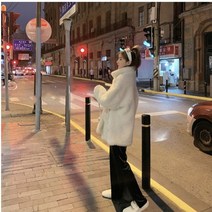 재킷 여성 겨울 2022 새로운 모피 느슨한 두꺼운 긴 모피 겨울 코트