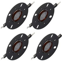 Heyiarbeit 25.5mm 트위터 보이스 코일 오디오 스피커 레진 멤브레.. 정품보장, black 2Pcs